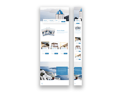 Travel Santorini Webdesign app design ui ux webdesign