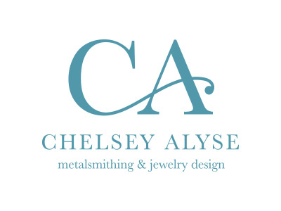 Chelsey Alyse Logo jewelry logo metalsmith