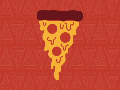 PIZZA! debut design environmental food graphic icon illustration illustrator pizza web