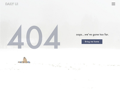 404 Page - Daily UI Challenge: 008 404 debut design illustration illustrator photoshop ui ux web