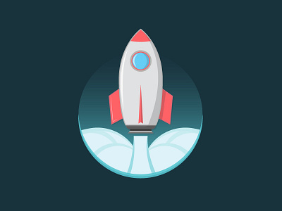 Rocket daily design fast fun illustration illustrator rocket space