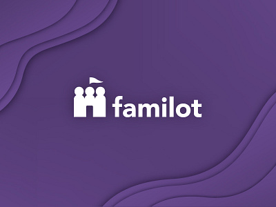 Familot branding debut design element gradient illustrator logo map purple topography valley