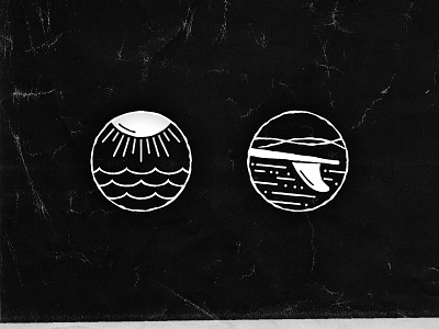 Surfing Icons bsds design fun icon illustration massachusetts new england rough surf surfing thunderdome