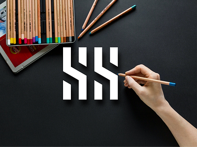 Letter S S logo design