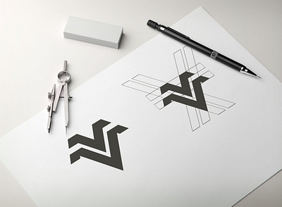 M V monogram logo design 3d animation app branding design graphic design illustration lettering logo m v monogram logo design motion graphics typography ui ux vector