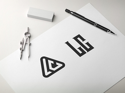 Letter L C logo design
