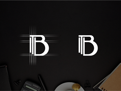 Monogram B T logo design