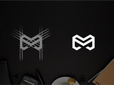 V M logo design