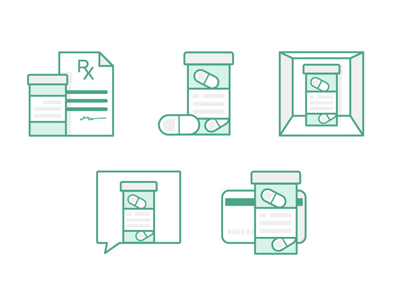 Rx Icons symbols website illustration icons rx