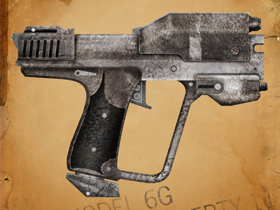 Weapon 12 gun halo illustration photoshop space