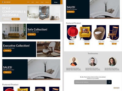 Ziggy furniture landing page