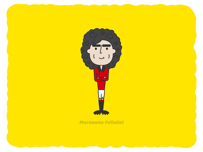 Marouane Fellaini doodle duncan falk football illustration illustrator manchester united premier league soccer sports vector
