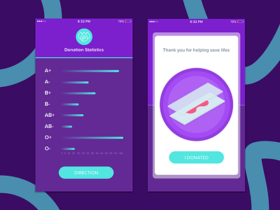 Blood Donation Rebound 2d blood isometric ui user interface