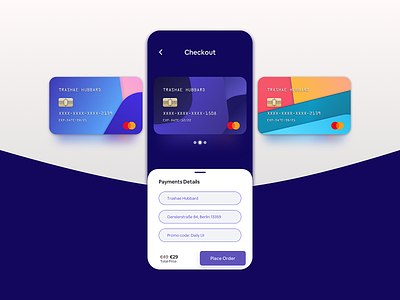 Credit Card Checkout 2d app card checkout clean credit card daily ui flat ios mobile ui sketch ui ui design user interface ux