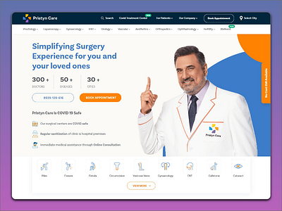 Ui Design medical care website