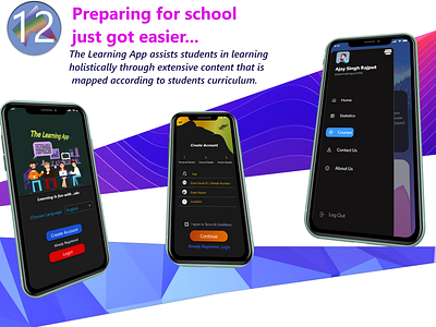 Learning App login mockup branding design graphic design illustration logo typography ui ux web design