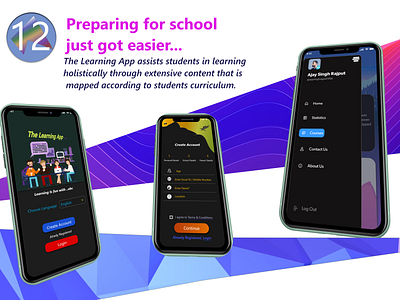 The Learning app ui