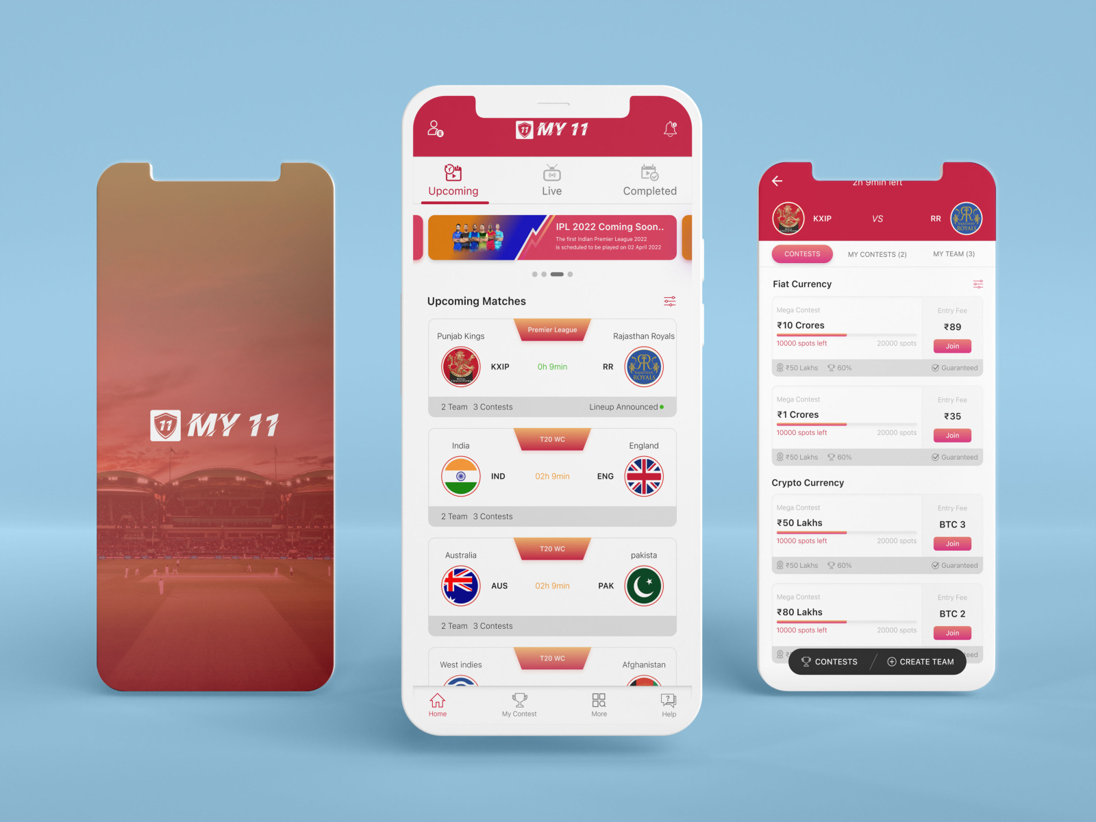 fantasy app ui design by Ajay Singh Rajput on Dribbble