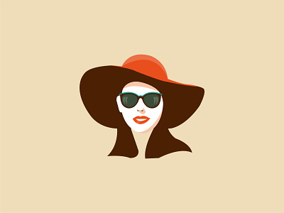 Beauty woman flat design