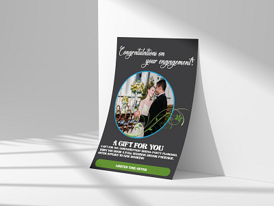 Gift flyer template branding business card design flayer graphic design icon illustration logo technolo ui ux vector
