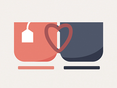Love Mugs art cup design heart illustration invite mug mugs tea teapot wedding