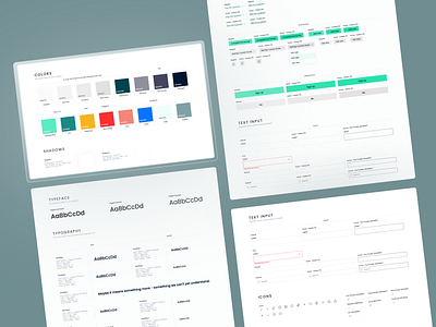 DineSafe Style Guide bright components covid graphic design green restuarant styleguide ui