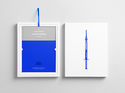 Look Addict Lookbook blue book brand branding fashion icon identity logo minimal stationery typography