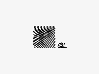 Petra Digital agency brand branding icon identity letters logo mark minimal sign studio typography