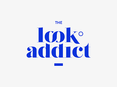 Look Addict - Logo blue brand branding drugs fashion icon identity illustration logo minimal stationery typography