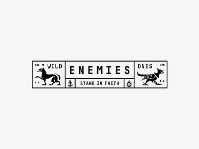 Enemies - Logo branding carpenter icon identity logo logotype mark minimal sign stationery typography