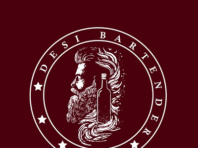 Desi Bartender Logo Design | Instagram Page Logo