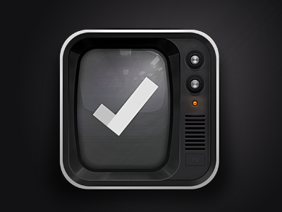 Showminder icon (wip) 3d app controls design glow icon ios reflection showminder wip