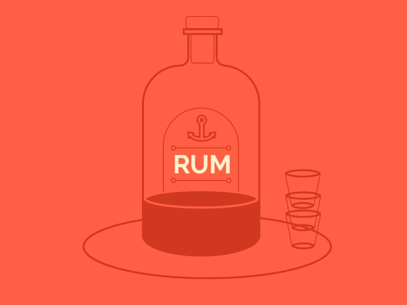 Illustrations (talk) flat gif illustrations lines outline rum sketch