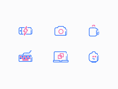 Office Icons (wip) app camera icons illustration ios lego macbook outline