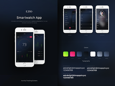 Ezio App (study) activity app daily data health ios motion progress running tracker watch