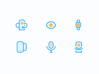 Bold icons (wip) apple watch eye free icons illustrations kickstarter outline set