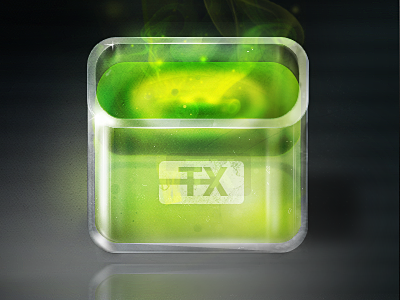 Toxic app icon app boubles design ford glass green rayn rebound reflection smoke toxics tx