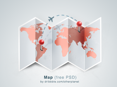 Map (FPEW) design fpew free icon loctaion map pin psd world