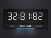 Clock widget playoff by Kevin Anderson on Dribbble