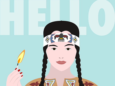 Hello, Dribbble. affinity flat hello illustration wednesday addams