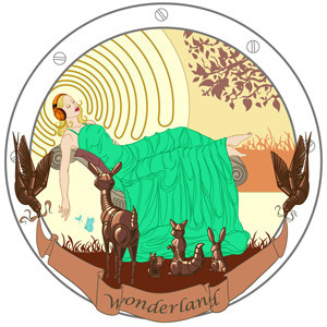 Wonderland final-ish animals girl headphone music wonderland
