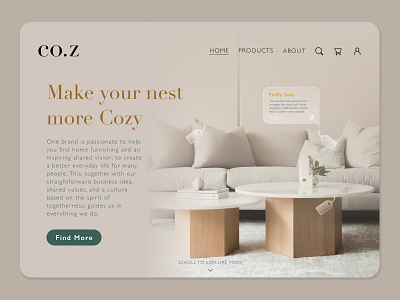 Home Furniture Landing Page