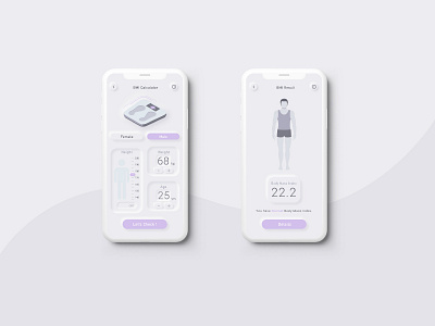Body Mass Index Calculator app design graphic design illustration ui ux