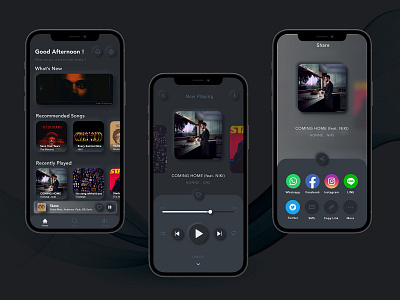 Music Player Mobile App UI