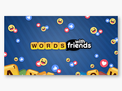 Words With Friends on Messenger instant game visual design words with friends zynga