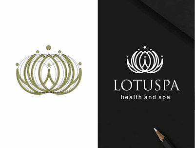 lotuspa branding design icon illustration logo typography vector