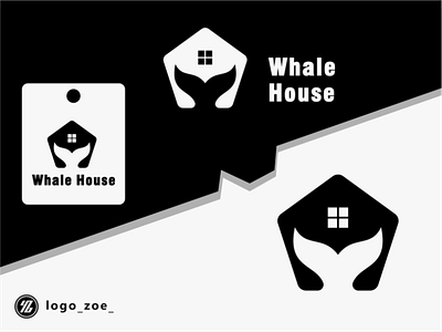 whalw + house logo