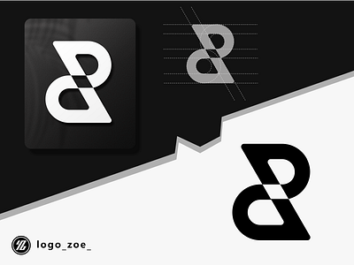 DP logo concept 3d animation apparel branding clothing design graphic design icon identity illustration logo modern monogram motion graphics simple typography ui