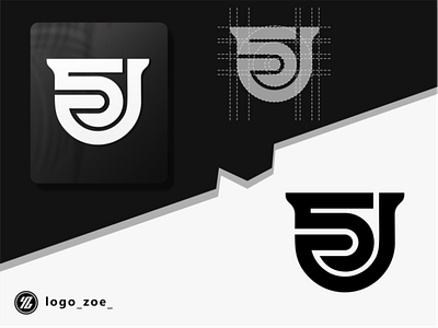 SJ logo concept apparel branding clothing design icon identity illustration logo typography ui