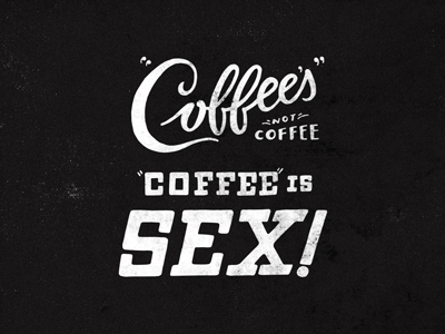 The Phone Message S02•E04 coffee design handlettering lettering quotes seinfeld sex sitcom texture theseinfeldproject typography